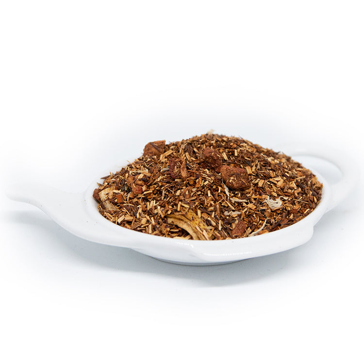 rött te med smak av smultron och fläder