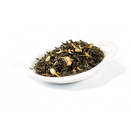 Ett utsökt grönt te från Kina som är blandat med jasminblommor.