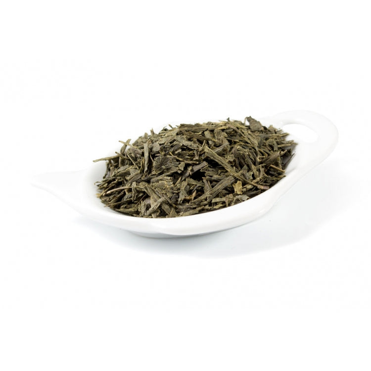 Ett exklusivt grönt te med mild smak och ljusgul färg. Dricks mycket i Japan, även som måltidsdryck. Teet ångas för att förhindra oxidation innan det rullas, formas och torkas.