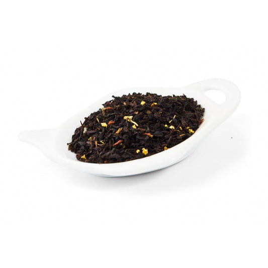 svart te Te med smak av fläder och jordgubbar. Somrigt och sött te som håller året om!