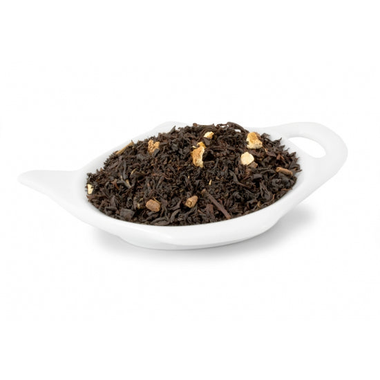 svart te Te med mustig smak av pomerans, apelsinskal och nejlika.